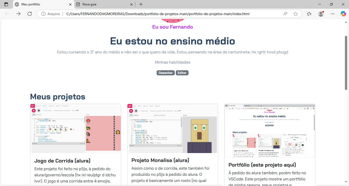 Imagem do projeto de biblioteca virtual